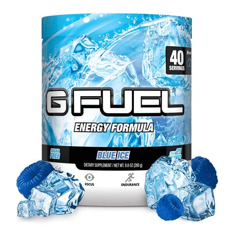 Gfuel energy blue ice tub 40 servings - Energy Bars, Shakes & Drinks