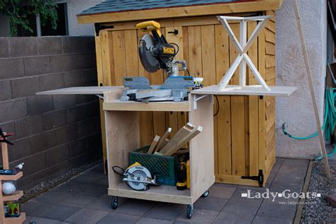 Ana White | Miter Saw Cart - DIY Projects