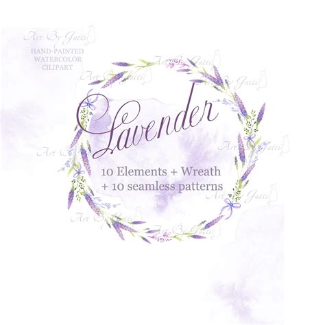 Lavender Clipart for Wedding Invitation Bohemian Wedding - Etsy