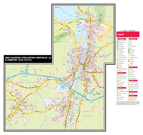 New Glasgow, Stellarton, Westville and Trenton, NS Map by Mapmobility Corp. | Avenza Maps