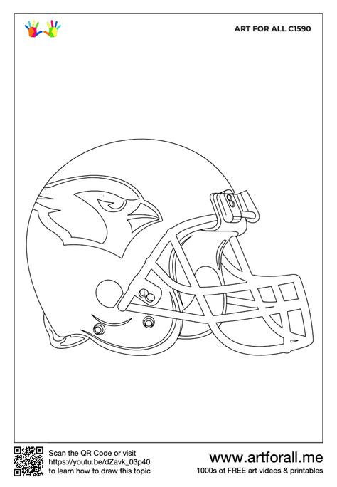 26 best ideas for coloring | Cardinals Coloring Helmet