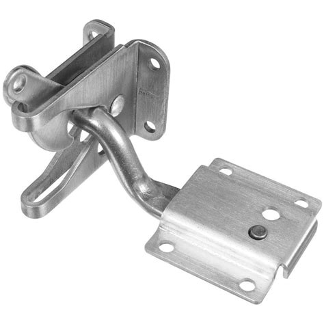 National Hardware MaxLatch Stainless Steel Gate Latch with Self-Adjusting-V29A ADJ GATE LATCH SS ...