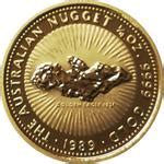 Gold Quarter Ounce 1989 Australian Nugget - Golden Eagle, Coin from Australia - Online Coin Club