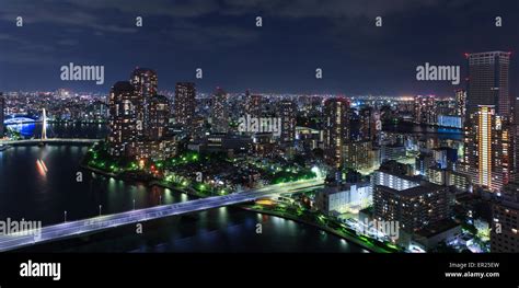 Tokyo skyline at night Stock Photo - Alamy