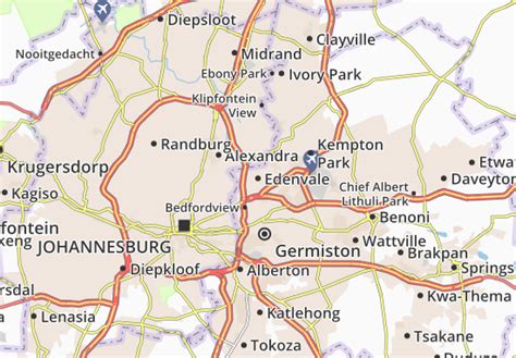 Carte MICHELIN Edenvale - plan Edenvale - ViaMichelin