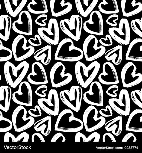 White Heart With Black Background