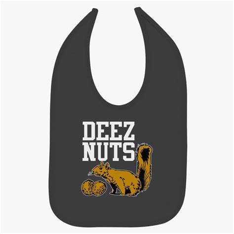 Deez Nuts Squirrel Baby Bib | Kidozi.com