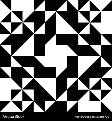 Black And White Geometric Shapes