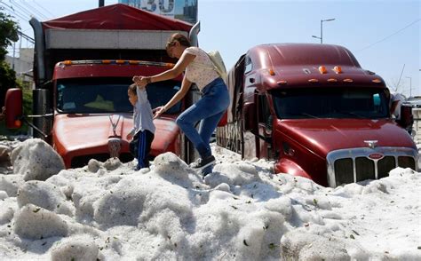 Freak hailstorm buries part of western Mexico in ice | CBC News