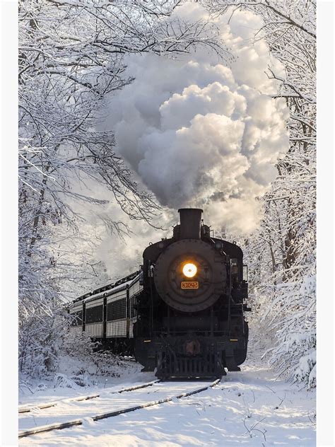 "Essex Steam Train in Snow" Poster for Sale by jmscyclist | Redbubble