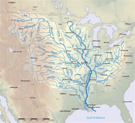 Geography Facts About the Mississippi Watershed - Geography Realm