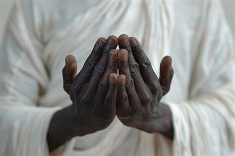 African American Praying Hands Clipart