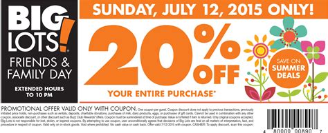 Pinned July 8th: 20% off everything Sunday at #BigLots #coupon via The #Coupons App | Big lots ...