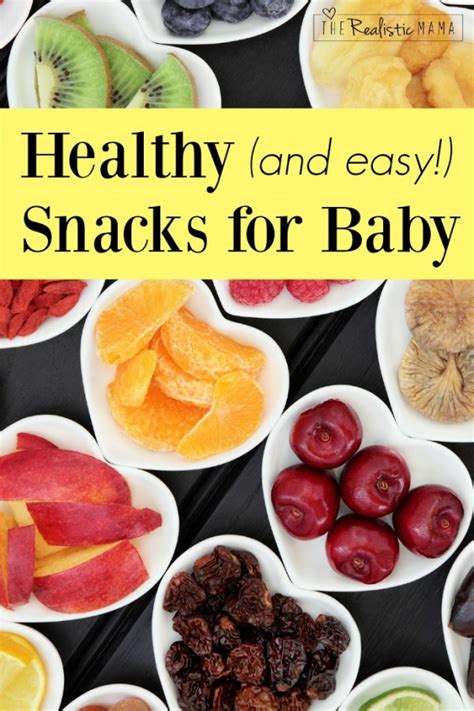 7 Healthy Snacks for Babies - Great for Traveling! - The Realistic Mama