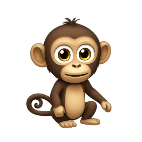 Monkey smiling | AI Emoji Generator