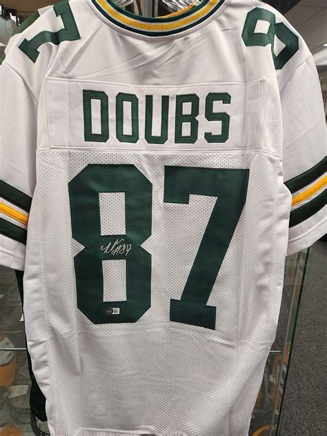 Romeo Doubs Packers Signed Autographed Custom White Jersey – E-5 Sports