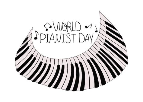 Premium Vector | World piano day