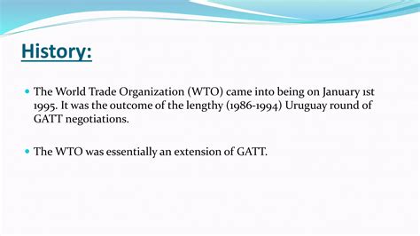 World trade organization | PPT