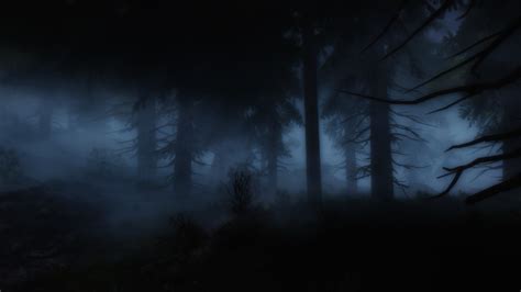 The Woods at Night by GlaceyAndy on DeviantArt