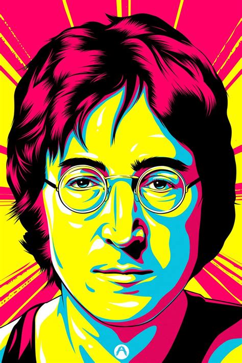 John Lennon on Behance | Pop art portraits, Pop art painting, Pop art