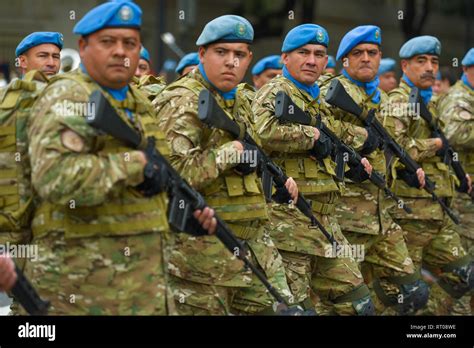 Buenos Aires, Argentina - Jul 11, 2016: Argentine army forces at the ...