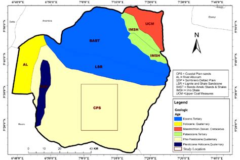 Map of Imo State showing geological units | Download Scientific Diagram