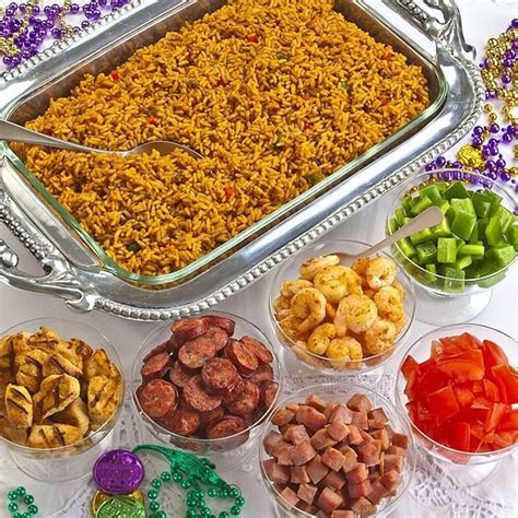 Olivia Manning's Ultimate Jambalaya Bar | Recipe | Mardi gras party food, Mardi gras food, Mardi ...