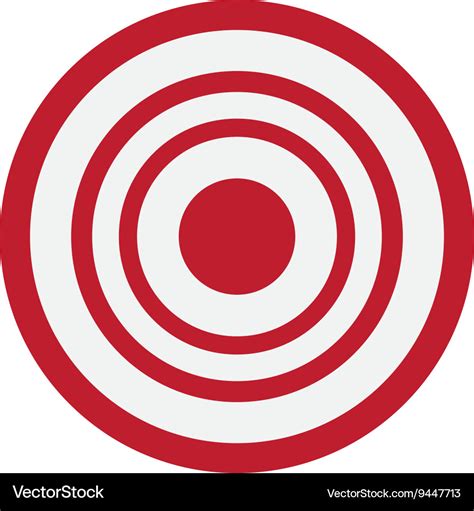 Bullseye target icon Royalty Free Vector Image