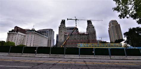 LDS Temple Salt Lake City Utah Mormon Temple Under Construction with a ...