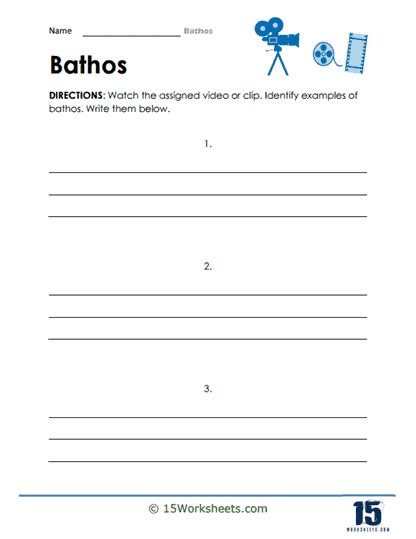 Bathos Worksheets - 15 Worksheets.com