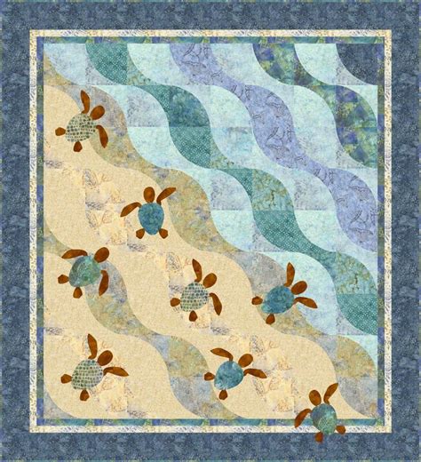 Seashore Beach Themed Quilt Patterns | Printable Templates Free