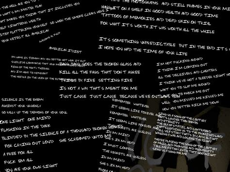 Green Day Lyrics 2 | wallpaper green day | bjko | Flickr