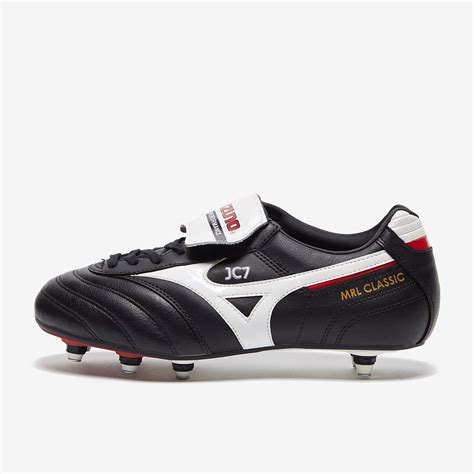 Mizuno Football Boots - Morelia Classic SG - Soft Ground - Soccer Cleats - Black-White-Red | Pro ...