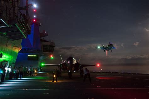 DVIDS - Images - F-35Bs begin night flights on HMS Queen Elizabeth ...