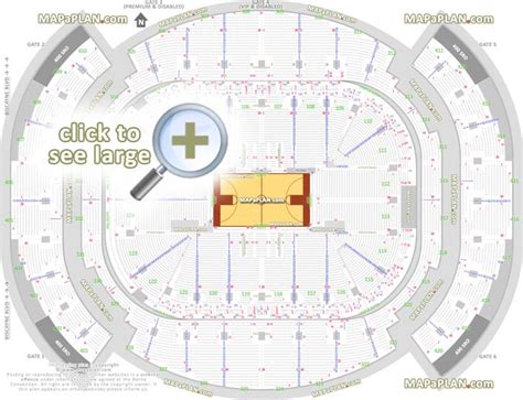 Kaseya Center seat & row numbers detailed seating chart, Miami ...