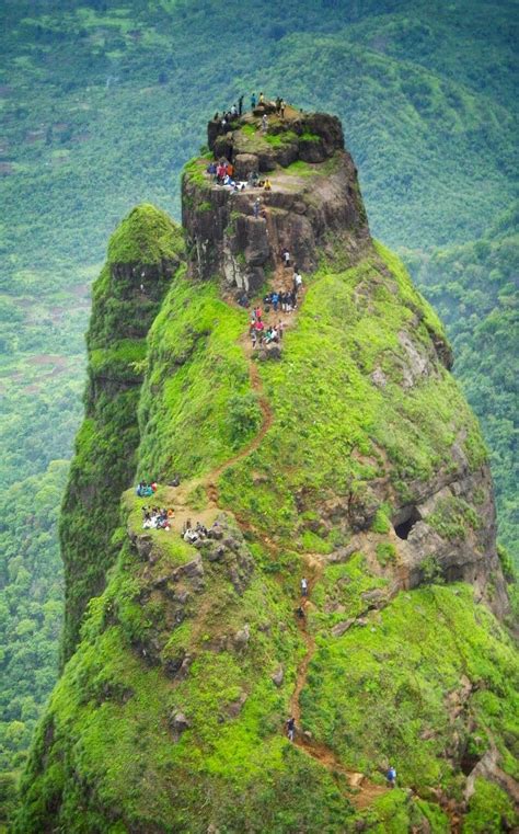 Fort Prabalgad in India The fort is accessed through a creepy climb ...