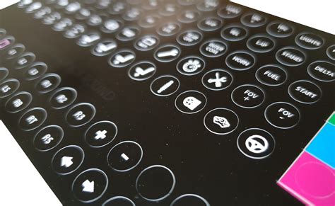 Round Keyboard Stickers - k-Music