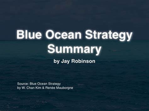 Blue Ocean Strategy Summary