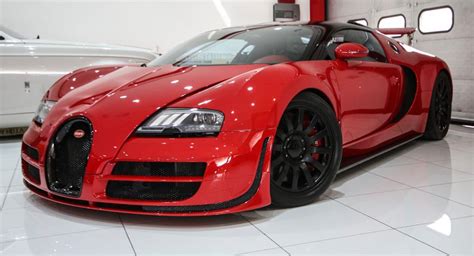 Wicked Red On Red Bugatti Veyron Is A French Hypercar Oddity