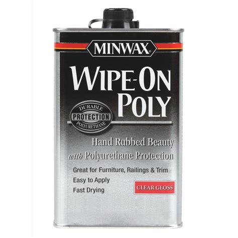 Minwax Wipe-On Poly Gloss Oil-Based Polyurethane (Actual Net Contents: 16-fl oz) at Lowes.com