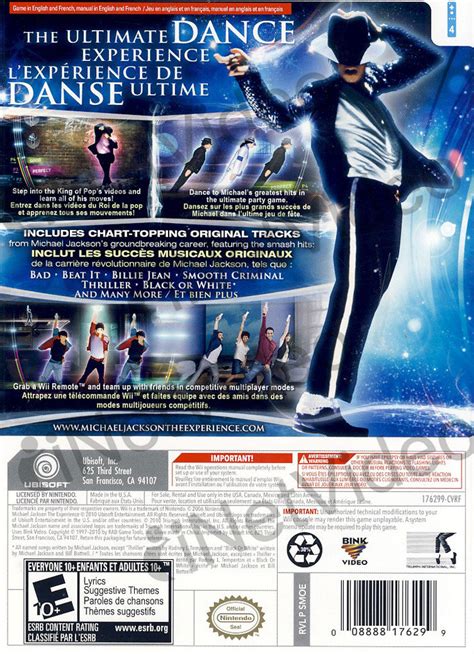 Michael Jackson - The Experience (NINTENDO WII) on NINTENDO WII Game