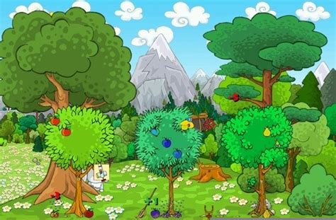 Adam And Eve In The Garden Of Eden Clipart