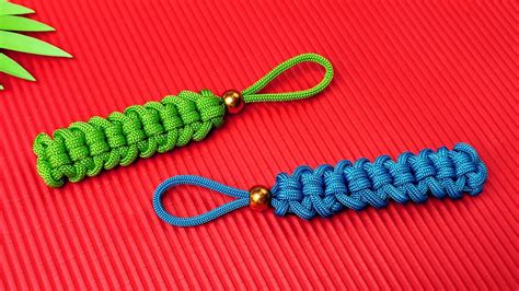 Super Easy Paracord Lanyard Keychain | How to make a Paracord Key Chain ...