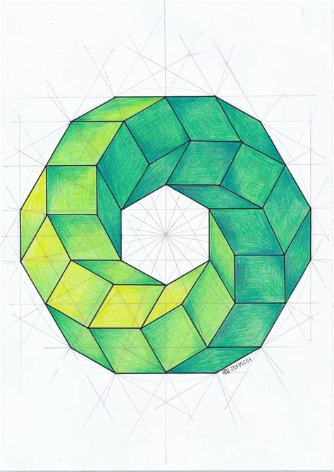 #solid #polyhedra #geometry #symmetry #handmade #escher #mathart #regolo54 #pencil | Geometric ...