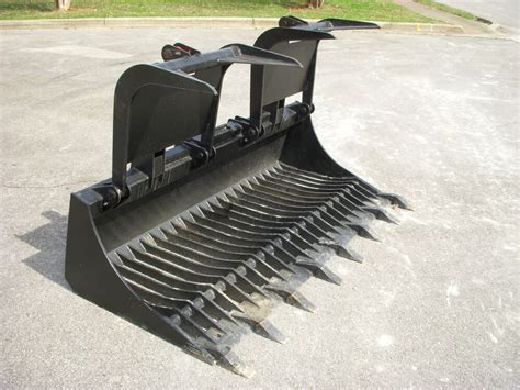 Bobcat Skid Steer Attachment 80" Rock Bucket Grapple with Teeth - Ship ...