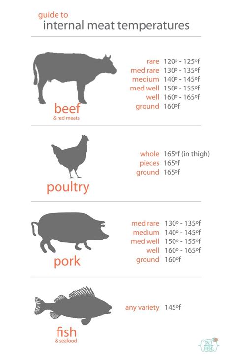 Printable Meat Temperature Chart - Printable Word Searches