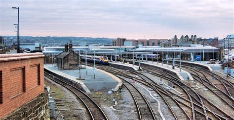 Sheffield_Station_panorama. | Sheffield station, Railway station, Train tracks