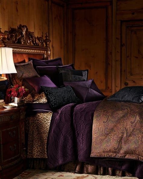 Purple gold and black bedroom | Gold bedroom, Bedroom design, Bedroom decor