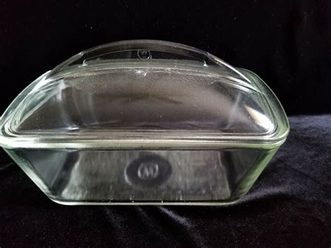 Vintage Pyrex Glass Bread Loaf Pan with Lid Westinghouse Refrigerator Box 1950s #afflink ...