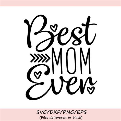 Mejor mamá siempre svg día de la madre Svg mamá svg mamá | Etsy México